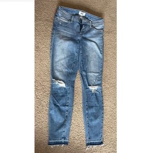 Paige denim Verdugo Crop light wash skinny jeans ankle low rise